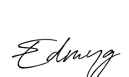 The best way (Antro_Vectra_Bolder) to make a short signature is to pick only two or three words in your name. The name Edmyg include a total of six letters. For converting this name. Edmyg signature style 7 images and pictures png