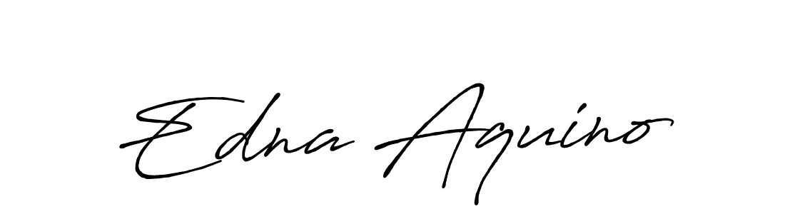How to make Edna Aquino name signature. Use Antro_Vectra_Bolder style for creating short signs online. This is the latest handwritten sign. Edna Aquino signature style 7 images and pictures png