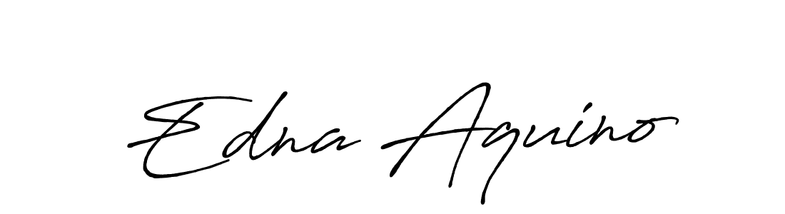 How to make Edna Aquino name signature. Use Antro_Vectra_Bolder style for creating short signs online. This is the latest handwritten sign. Edna Aquino signature style 7 images and pictures png