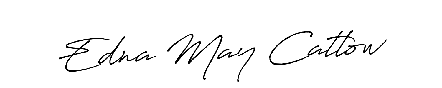 Design your own signature with our free online signature maker. With this signature software, you can create a handwritten (Antro_Vectra_Bolder) signature for name Edna May Catlow. Edna May Catlow signature style 7 images and pictures png