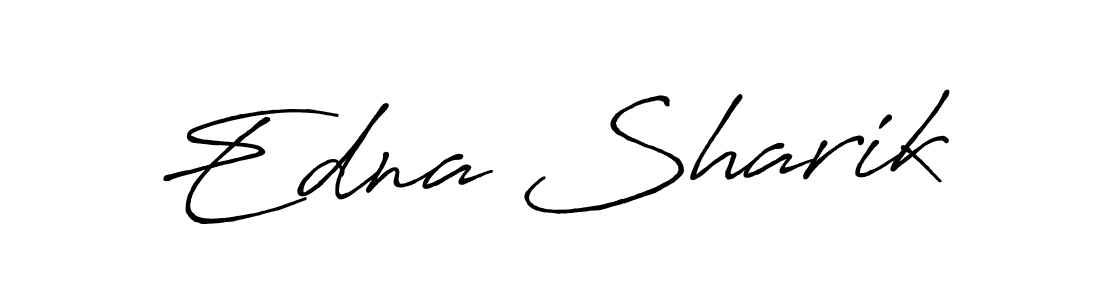 How to make Edna Sharik signature? Antro_Vectra_Bolder is a professional autograph style. Create handwritten signature for Edna Sharik name. Edna Sharik signature style 7 images and pictures png