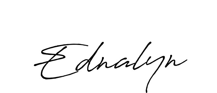 Create a beautiful signature design for name Ednalyn. With this signature (Antro_Vectra_Bolder) fonts, you can make a handwritten signature for free. Ednalyn signature style 7 images and pictures png