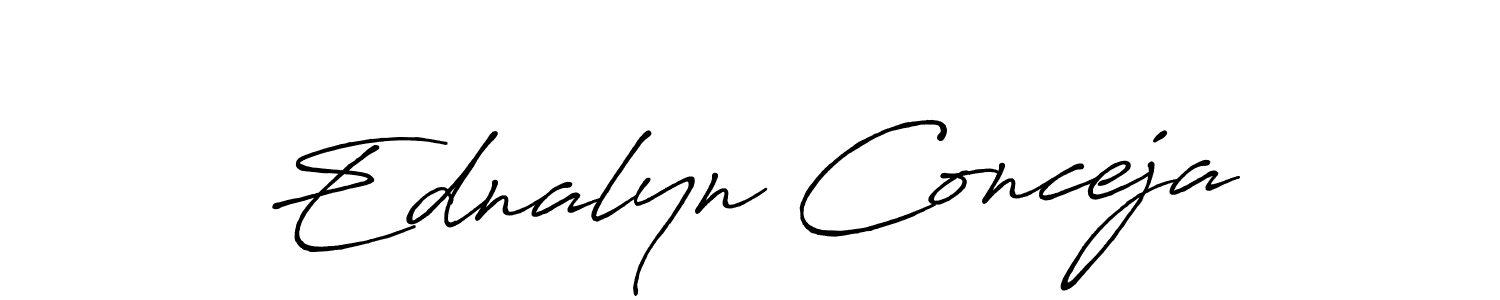 Once you've used our free online signature maker to create your best signature Antro_Vectra_Bolder style, it's time to enjoy all of the benefits that Ednalyn Conceja name signing documents. Ednalyn Conceja signature style 7 images and pictures png