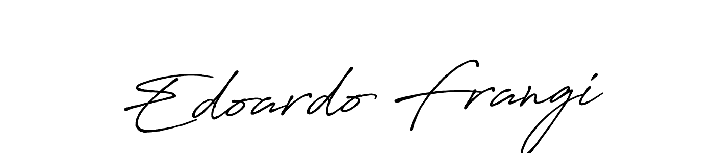 The best way (Antro_Vectra_Bolder) to make a short signature is to pick only two or three words in your name. The name Edoardo Frangi include a total of six letters. For converting this name. Edoardo Frangi signature style 7 images and pictures png