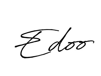 Also we have Edoo name is the best signature style. Create professional handwritten signature collection using Antro_Vectra_Bolder autograph style. Edoo signature style 7 images and pictures png