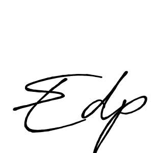 How to make Edp name signature. Use Antro_Vectra_Bolder style for creating short signs online. This is the latest handwritten sign. Edp signature style 7 images and pictures png