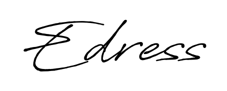 An effortless, minimalist signature concept for Edress using Antro_Vectra_Bolder design. Clean lines that look great on any document. Edress signature style 7 images and pictures png