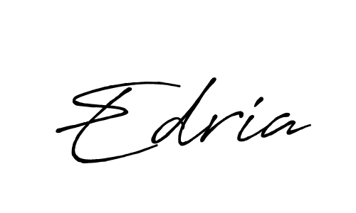 Also we have Edria name is the best signature style. Create professional handwritten signature collection using Antro_Vectra_Bolder autograph style. Edria signature style 7 images and pictures png