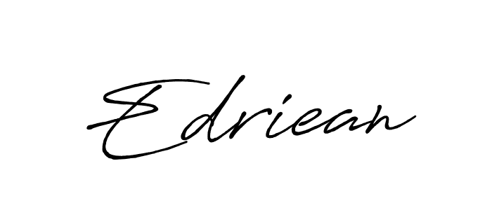 Create a beautiful signature design for name Edriean. With this signature (Antro_Vectra_Bolder) fonts, you can make a handwritten signature for free. Edriean signature style 7 images and pictures png