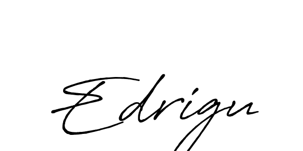 It looks lik you need a new signature style for name Edrigu. Design unique handwritten (Antro_Vectra_Bolder) signature with our free signature maker in just a few clicks. Edrigu signature style 7 images and pictures png