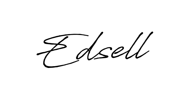 Also we have Edsell name is the best signature style. Create professional handwritten signature collection using Antro_Vectra_Bolder autograph style. Edsell signature style 7 images and pictures png