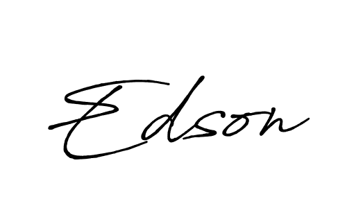 Antro_Vectra_Bolder is a professional signature style that is perfect for those who want to add a touch of class to their signature. It is also a great choice for those who want to make their signature more unique. Get Edson name to fancy signature for free. Edson signature style 7 images and pictures png