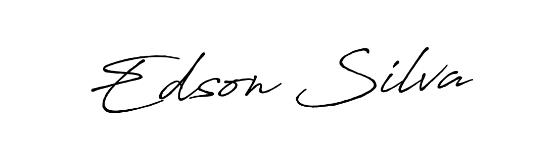 Create a beautiful signature design for name Edson Silva. With this signature (Antro_Vectra_Bolder) fonts, you can make a handwritten signature for free. Edson Silva signature style 7 images and pictures png