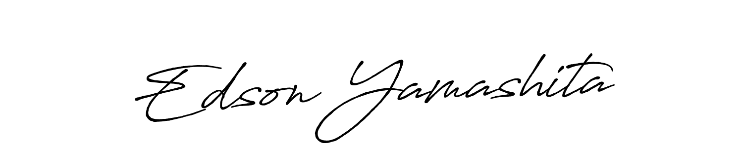 Also we have Edson Yamashita name is the best signature style. Create professional handwritten signature collection using Antro_Vectra_Bolder autograph style. Edson Yamashita signature style 7 images and pictures png