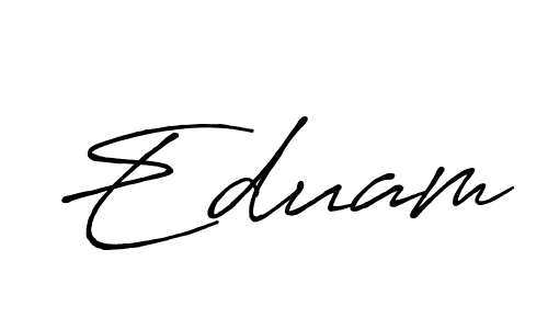 if you are searching for the best signature style for your name Eduam. so please give up your signature search. here we have designed multiple signature styles  using Antro_Vectra_Bolder. Eduam signature style 7 images and pictures png