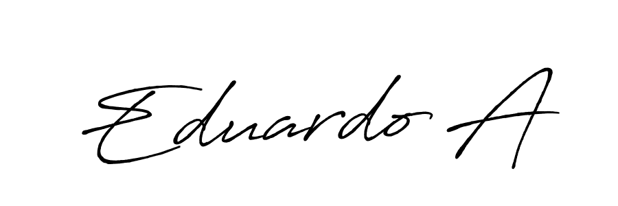 Also You can easily find your signature by using the search form. We will create Eduardo A name handwritten signature images for you free of cost using Antro_Vectra_Bolder sign style. Eduardo A signature style 7 images and pictures png