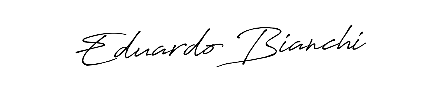You should practise on your own different ways (Antro_Vectra_Bolder) to write your name (Eduardo Bianchi) in signature. don't let someone else do it for you. Eduardo Bianchi signature style 7 images and pictures png