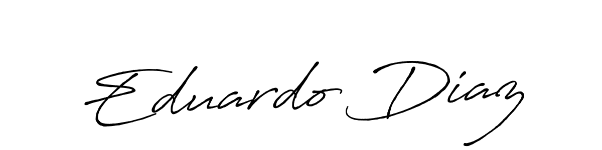 Make a beautiful signature design for name Eduardo Diaz. With this signature (Antro_Vectra_Bolder) style, you can create a handwritten signature for free. Eduardo Diaz signature style 7 images and pictures png