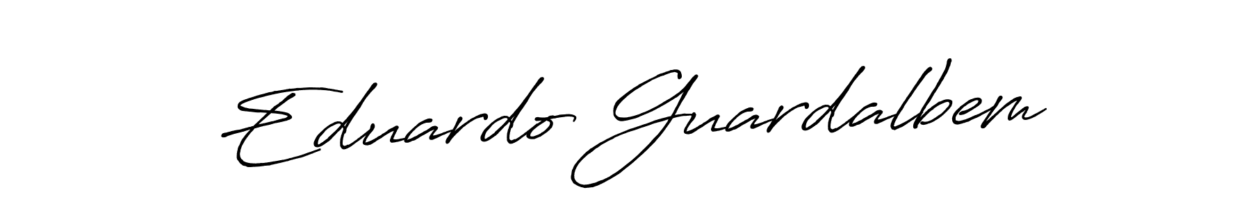 The best way (Antro_Vectra_Bolder) to make a short signature is to pick only two or three words in your name. The name Eduardo Guardalbem include a total of six letters. For converting this name. Eduardo Guardalbem signature style 7 images and pictures png