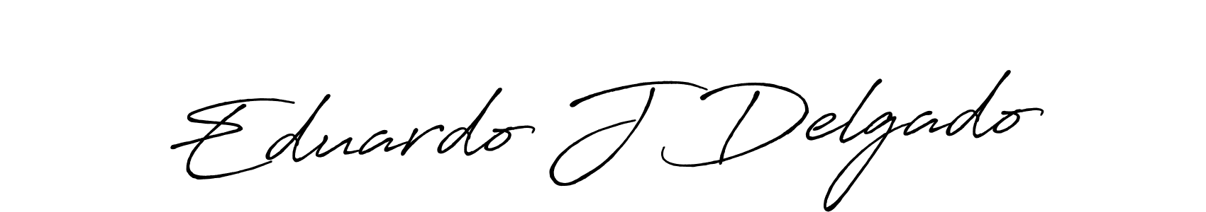 Eduardo J Delgado stylish signature style. Best Handwritten Sign (Antro_Vectra_Bolder) for my name. Handwritten Signature Collection Ideas for my name Eduardo J Delgado. Eduardo J Delgado signature style 7 images and pictures png
