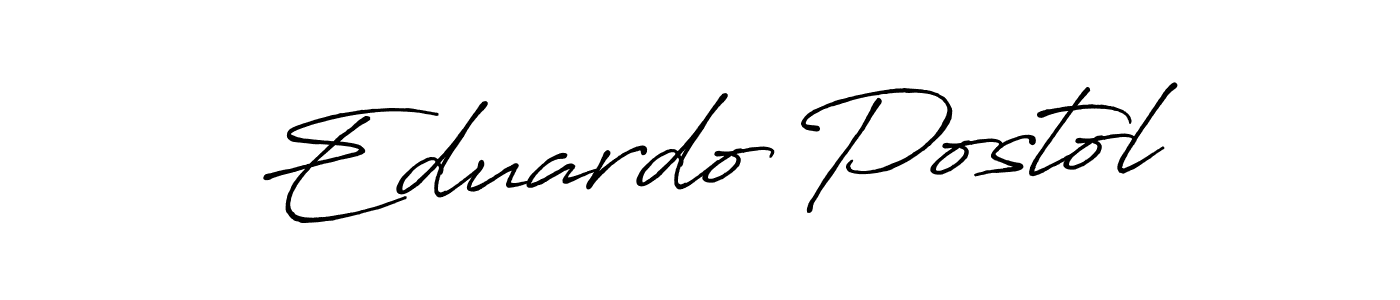 Similarly Antro_Vectra_Bolder is the best handwritten signature design. Signature creator online .You can use it as an online autograph creator for name Eduardo Postol. Eduardo Postol signature style 7 images and pictures png