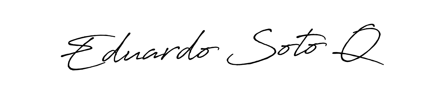 Design your own signature with our free online signature maker. With this signature software, you can create a handwritten (Antro_Vectra_Bolder) signature for name Eduardo Soto Q. Eduardo Soto Q signature style 7 images and pictures png