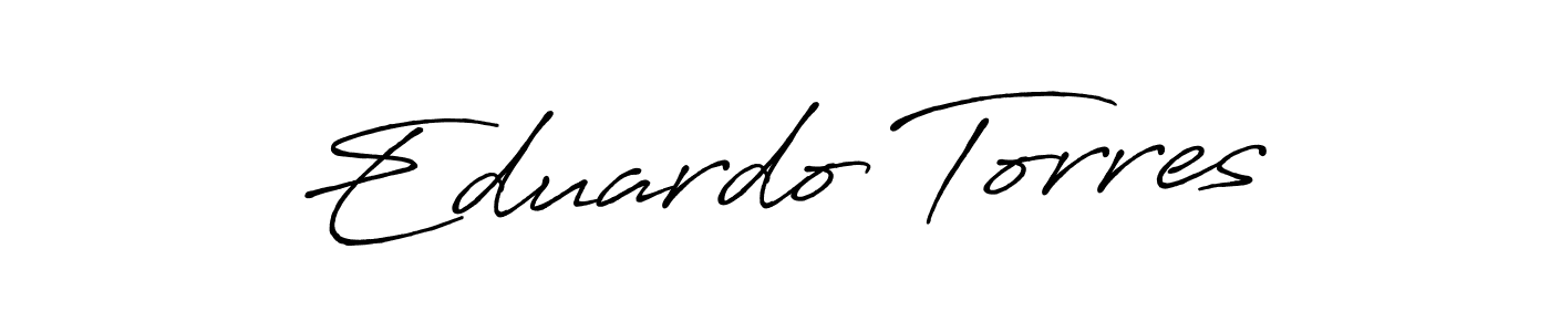 You should practise on your own different ways (Antro_Vectra_Bolder) to write your name (Eduardo Torres) in signature. don't let someone else do it for you. Eduardo Torres signature style 7 images and pictures png