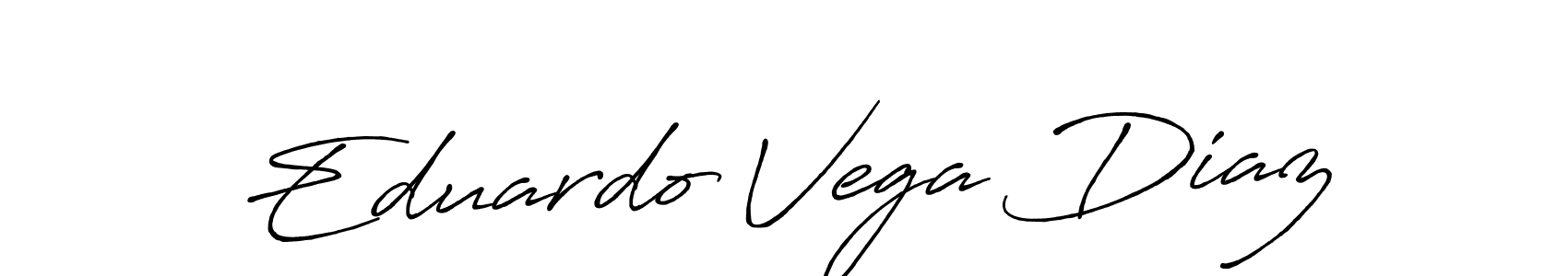 Create a beautiful signature design for name Eduardo Vega Diaz. With this signature (Antro_Vectra_Bolder) fonts, you can make a handwritten signature for free. Eduardo Vega Diaz signature style 7 images and pictures png