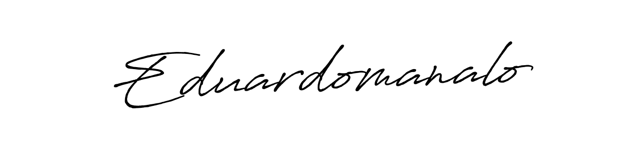 if you are searching for the best signature style for your name Eduardomanalo. so please give up your signature search. here we have designed multiple signature styles  using Antro_Vectra_Bolder. Eduardomanalo signature style 7 images and pictures png