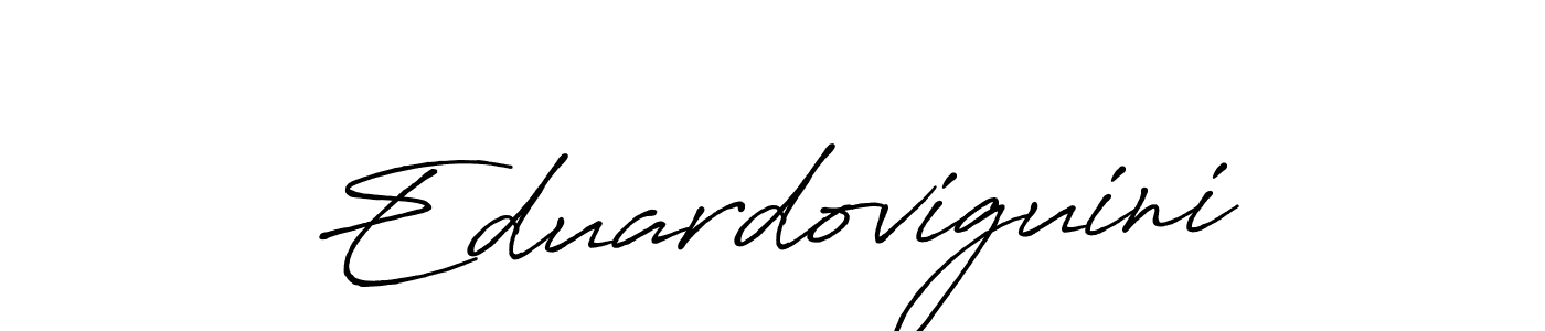 The best way (Antro_Vectra_Bolder) to make a short signature is to pick only two or three words in your name. The name Eduardoviguini include a total of six letters. For converting this name. Eduardoviguini signature style 7 images and pictures png