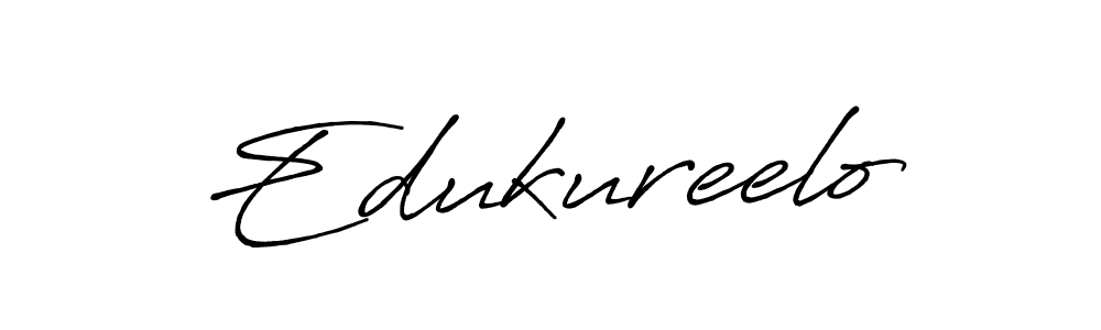 Design your own signature with our free online signature maker. With this signature software, you can create a handwritten (Antro_Vectra_Bolder) signature for name Edukureelo. Edukureelo signature style 7 images and pictures png