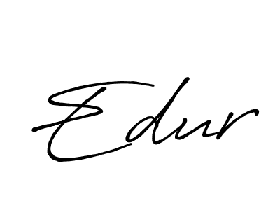 Use a signature maker to create a handwritten signature online. With this signature software, you can design (Antro_Vectra_Bolder) your own signature for name Edur. Edur signature style 7 images and pictures png