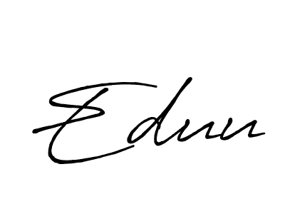 Design your own signature with our free online signature maker. With this signature software, you can create a handwritten (Antro_Vectra_Bolder) signature for name Eduu. Eduu signature style 7 images and pictures png