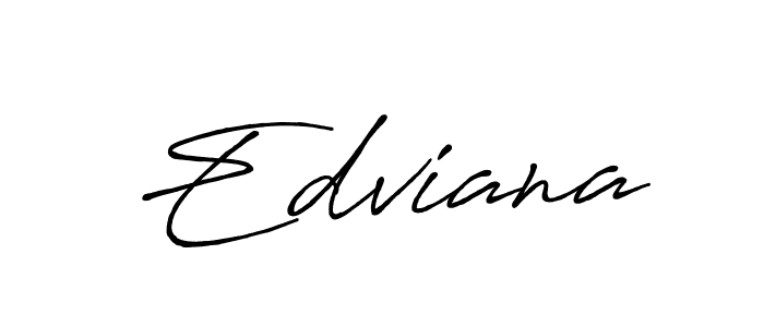 The best way (Antro_Vectra_Bolder) to make a short signature is to pick only two or three words in your name. The name Edviana include a total of six letters. For converting this name. Edviana signature style 7 images and pictures png