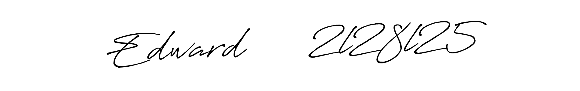 It looks lik you need a new signature style for name Edward      2l28l25. Design unique handwritten (Antro_Vectra_Bolder) signature with our free signature maker in just a few clicks. Edward      2l28l25 signature style 7 images and pictures png