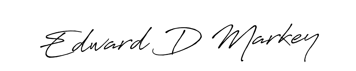 Create a beautiful signature design for name Edward D Markey. With this signature (Antro_Vectra_Bolder) fonts, you can make a handwritten signature for free. Edward D Markey signature style 7 images and pictures png