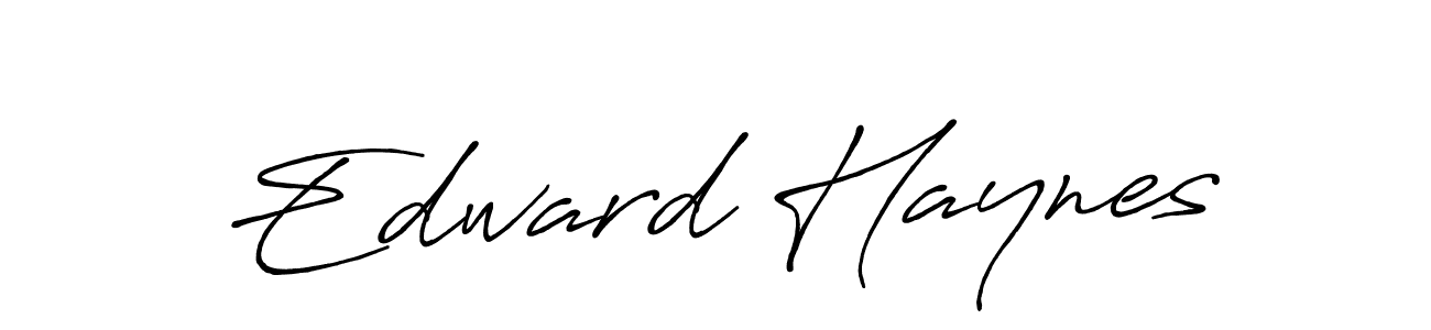 How to make Edward Haynes name signature. Use Antro_Vectra_Bolder style for creating short signs online. This is the latest handwritten sign. Edward Haynes signature style 7 images and pictures png