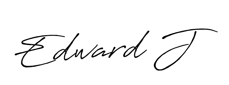 The best way (Antro_Vectra_Bolder) to make a short signature is to pick only two or three words in your name. The name Edward J include a total of six letters. For converting this name. Edward J signature style 7 images and pictures png