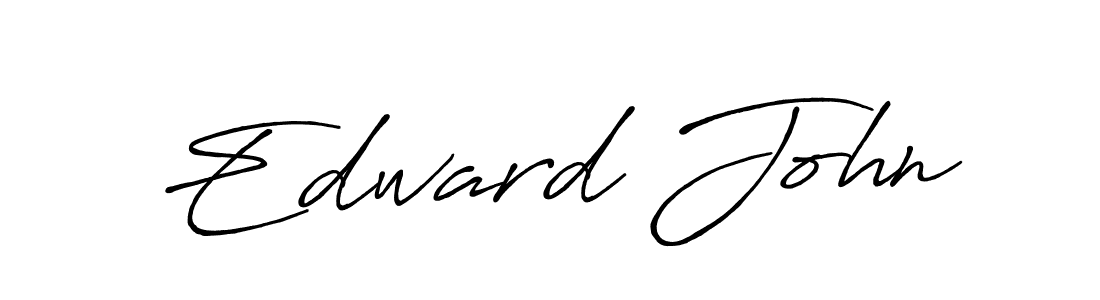 Design your own signature with our free online signature maker. With this signature software, you can create a handwritten (Antro_Vectra_Bolder) signature for name Edward John. Edward John signature style 7 images and pictures png