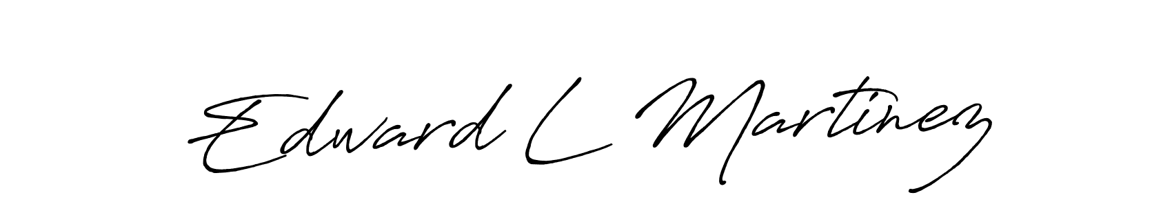 You should practise on your own different ways (Antro_Vectra_Bolder) to write your name (Edward L Martinez) in signature. don't let someone else do it for you. Edward L Martinez signature style 7 images and pictures png