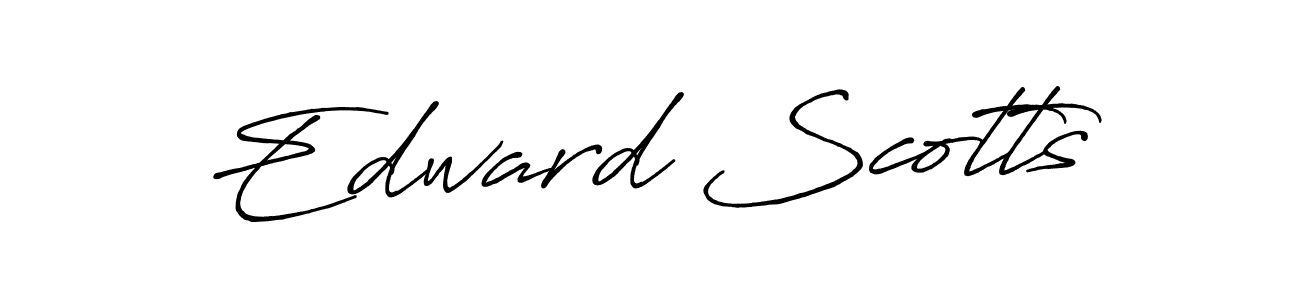 Use a signature maker to create a handwritten signature online. With this signature software, you can design (Antro_Vectra_Bolder) your own signature for name Edward Scotts. Edward Scotts signature style 7 images and pictures png