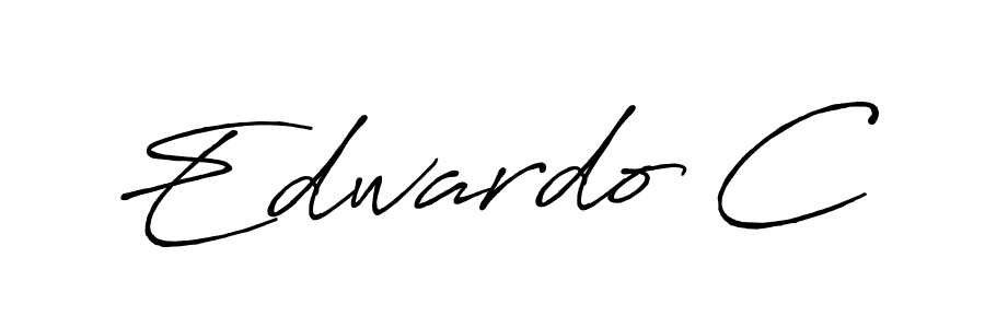 It looks lik you need a new signature style for name Edwardo C. Design unique handwritten (Antro_Vectra_Bolder) signature with our free signature maker in just a few clicks. Edwardo C signature style 7 images and pictures png