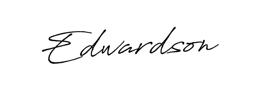 You should practise on your own different ways (Antro_Vectra_Bolder) to write your name (Edwardson) in signature. don't let someone else do it for you. Edwardson signature style 7 images and pictures png