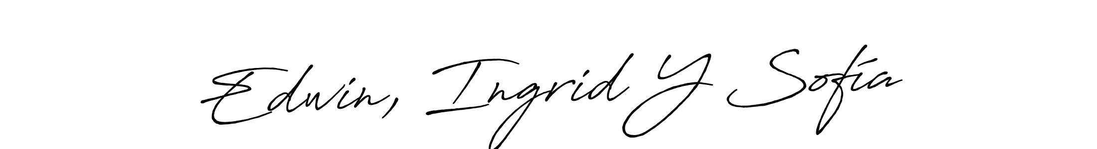 This is the best signature style for the Edwin, Ingrid Y Sofía name. Also you like these signature font (Antro_Vectra_Bolder). Mix name signature. Edwin, Ingrid Y Sofía signature style 7 images and pictures png