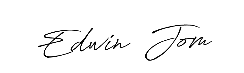 Use a signature maker to create a handwritten signature online. With this signature software, you can design (Antro_Vectra_Bolder) your own signature for name Edwin  Jom. Edwin  Jom signature style 7 images and pictures png