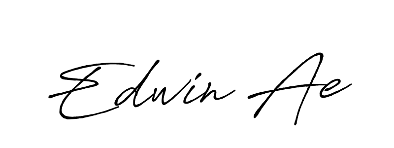 Also You can easily find your signature by using the search form. We will create Edwin Ae name handwritten signature images for you free of cost using Antro_Vectra_Bolder sign style. Edwin Ae signature style 7 images and pictures png