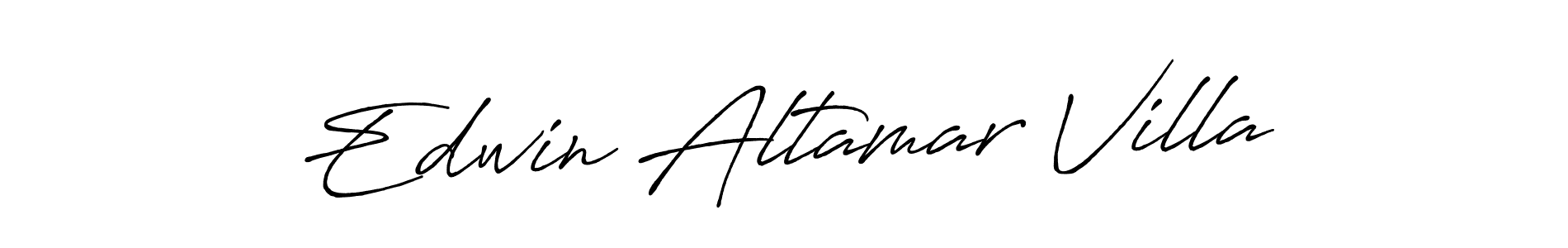 Design your own signature with our free online signature maker. With this signature software, you can create a handwritten (Antro_Vectra_Bolder) signature for name Edwin Altamar Villa. Edwin Altamar Villa signature style 7 images and pictures png