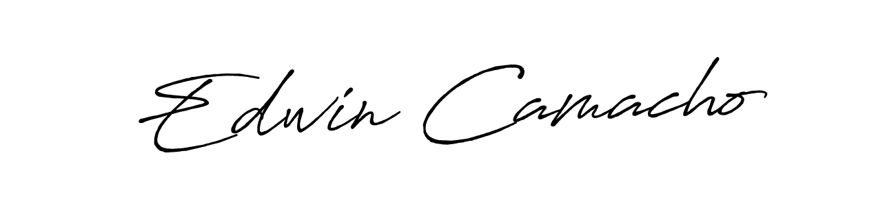 Design your own signature with our free online signature maker. With this signature software, you can create a handwritten (Antro_Vectra_Bolder) signature for name Edwin Camacho. Edwin Camacho signature style 7 images and pictures png