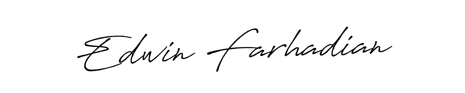 It looks lik you need a new signature style for name Edwin Farhadian. Design unique handwritten (Antro_Vectra_Bolder) signature with our free signature maker in just a few clicks. Edwin Farhadian signature style 7 images and pictures png