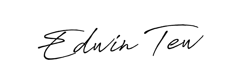 Make a beautiful signature design for name Edwin Tew. With this signature (Antro_Vectra_Bolder) style, you can create a handwritten signature for free. Edwin Tew signature style 7 images and pictures png